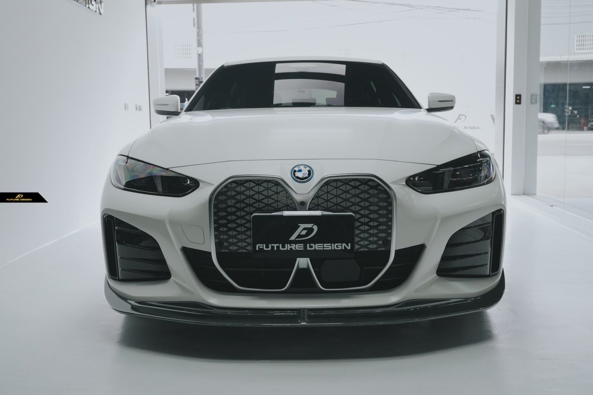 画像10: BMW 4シリーズ i4 M50 Mスポーツ フロント用 リップスポイラー 本物DryCarbon ドライカーボン (10)