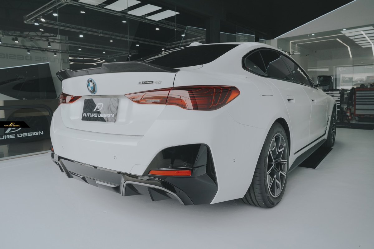 画像8: BMW 4シリーズ i4 トランク リアスポイラー 本物DryCarbon ドライカーボン (8)