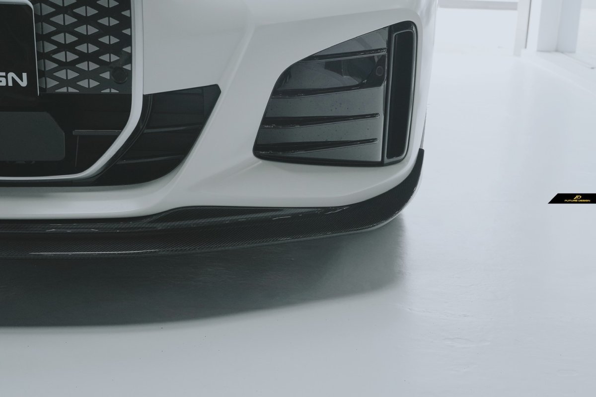 画像13: BMW 4シリーズ i4 M50 Mスポーツ フロント用 リップスポイラー 本物DryCarbon ドライカーボン (13)