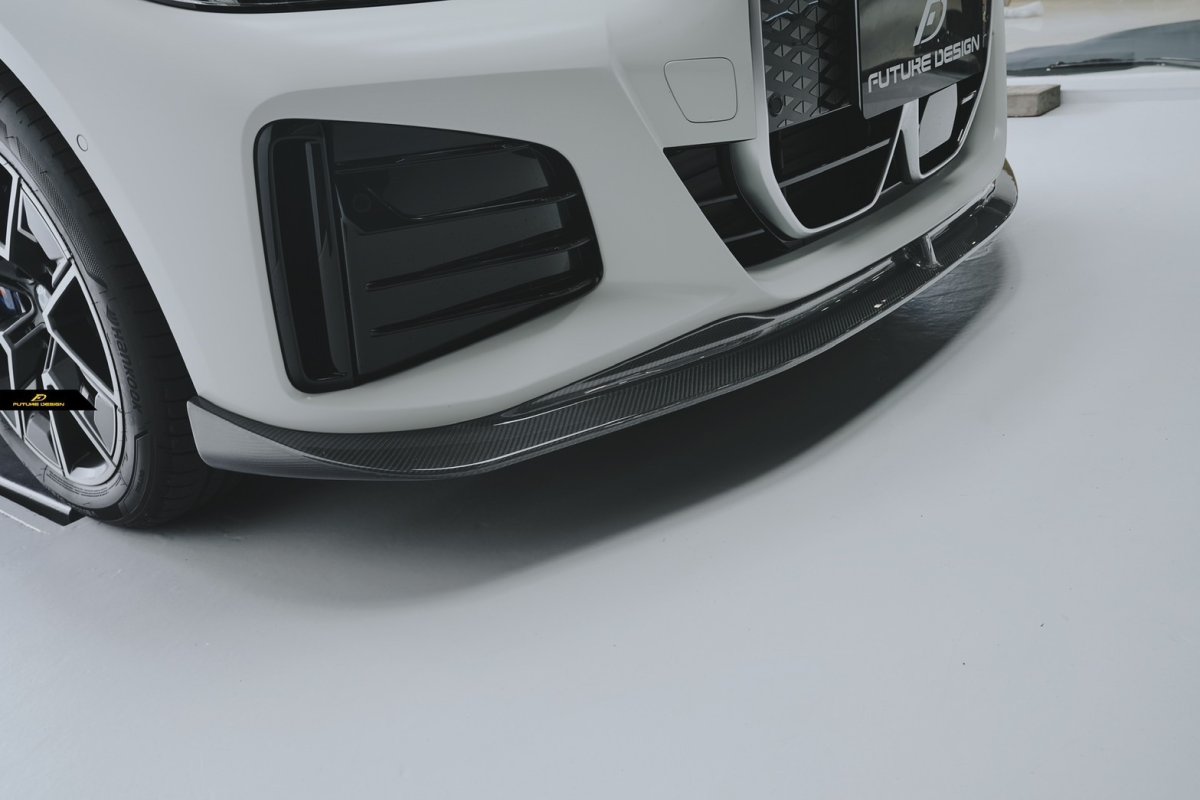 画像14: BMW 4シリーズ i4 M50 Mスポーツ フロント用 リップスポイラー 本物DryCarbon ドライカーボン (14)