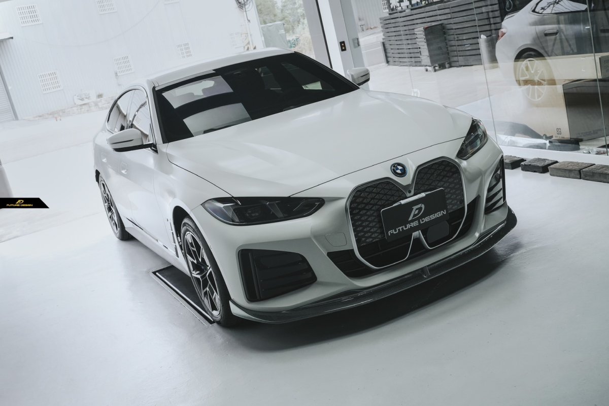 画像15: BMW 4シリーズ i4 M50 Mスポーツ フロント用 リップスポイラー 本物DryCarbon ドライカーボン (15)