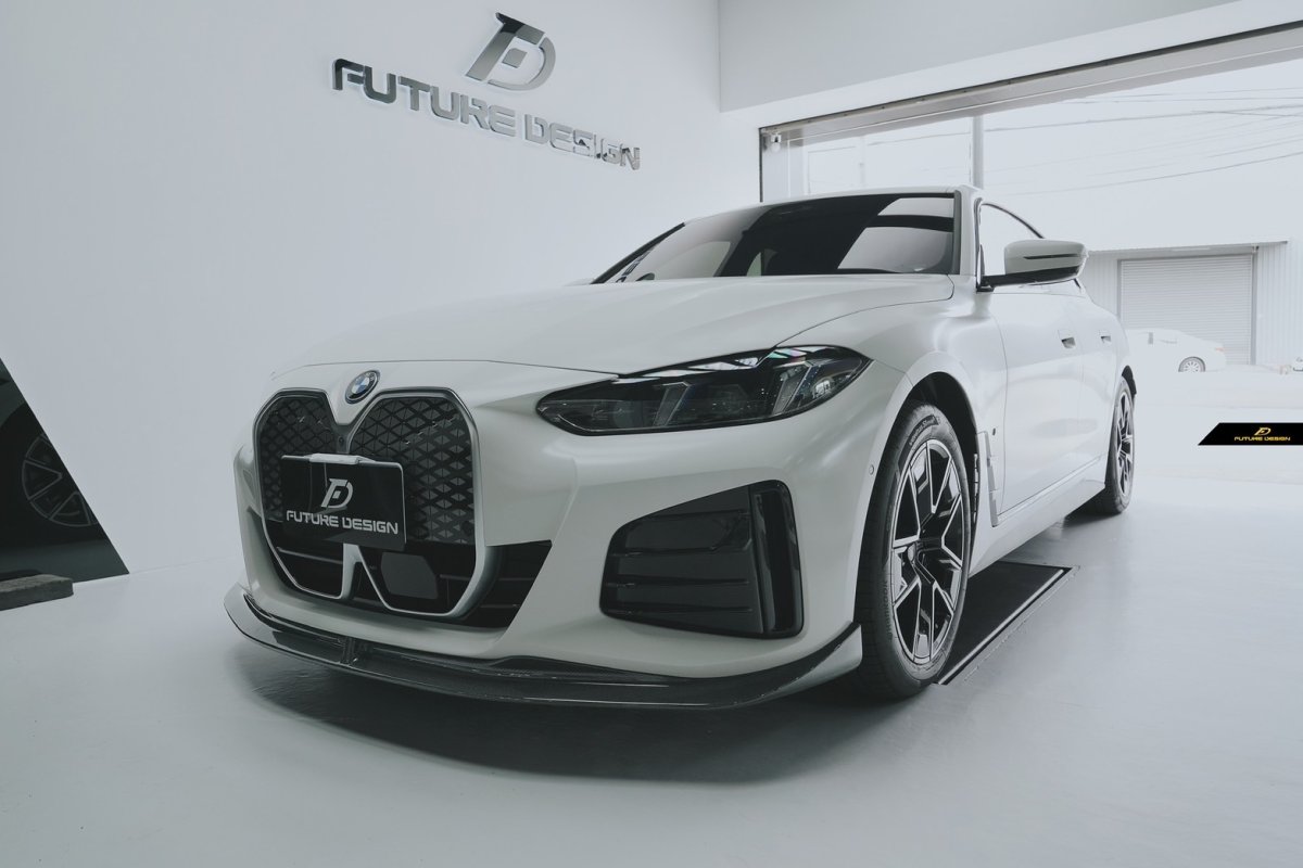 画像12: BMW 4シリーズ i4 M50 Mスポーツ フロント用 リップスポイラー 本物DryCarbon ドライカーボン (12)