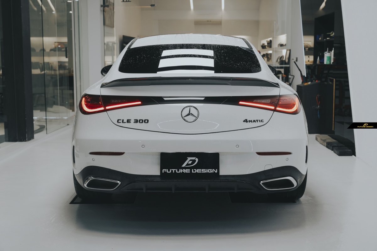 画像14: BENZ メルセデス・ベンツ CLE Coupe C236 クーペ用 リアスポイラー 本物Drycarbon ドライカーボン (14)