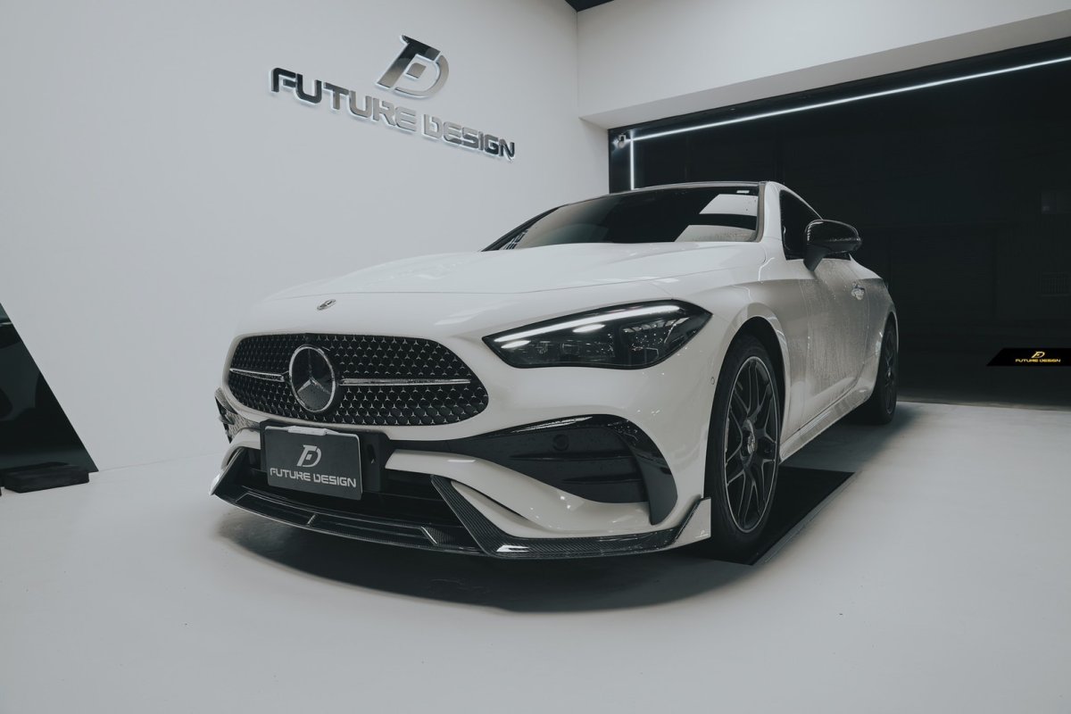 画像11: BENZ メルセデス・ベンツ CLE Coupe C236 用 フロントリップスポイラー 本物Drycarbon ドライカーボン (11)