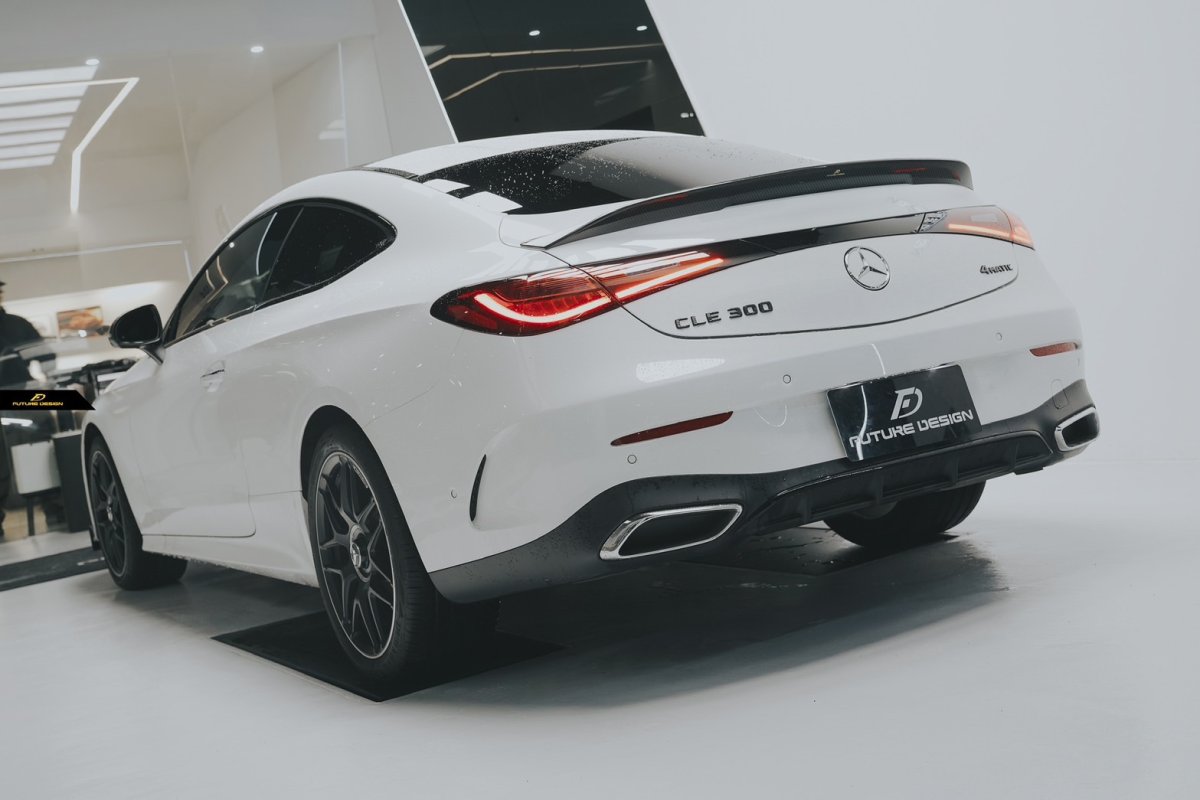 画像12: BENZ メルセデス・ベンツ CLE Coupe C236 クーペ用 リアスポイラー 本物Drycarbon ドライカーボン (12)