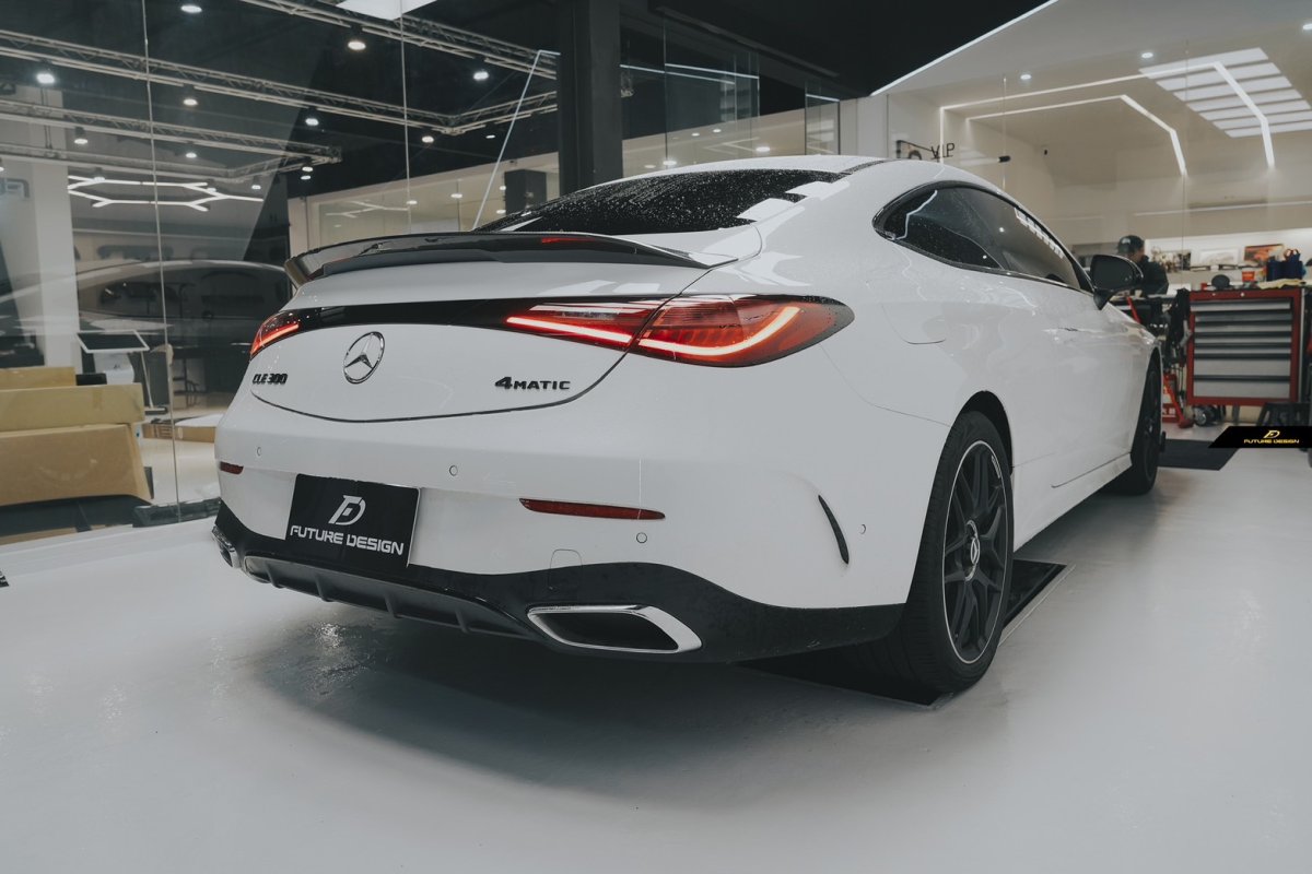 画像13: BENZ メルセデス・ベンツ CLE Coupe C236 クーペ用 リアスポイラー 本物Drycarbon ドライカーボン (13)