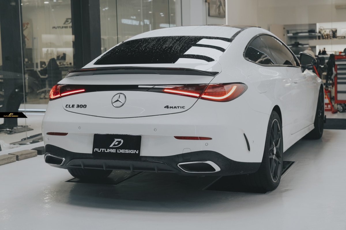 画像11: BENZ メルセデス・ベンツ CLE Coupe C236 クーペ用 リアスポイラー 本物Drycarbon ドライカーボン (11)