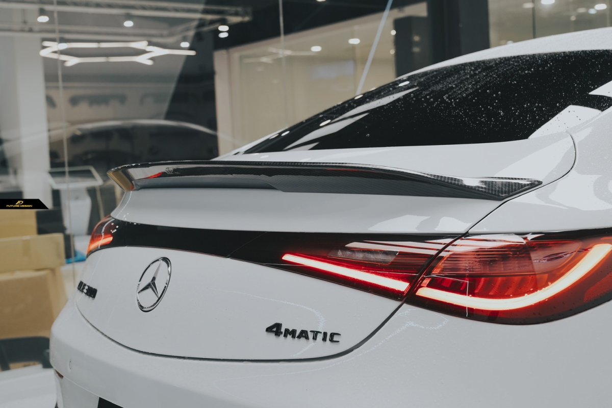画像1: BENZ メルセデス・ベンツ CLE Coupe C236 クーペ用 リアスポイラー 本物Drycarbon ドライカーボン (1)