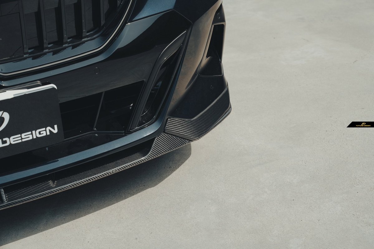 画像16: 【送料無料】BMW 5シリーズ i5 G60 G61 フロント用 リップスポイラー 本物DryCarbon ドライカーボン (16)