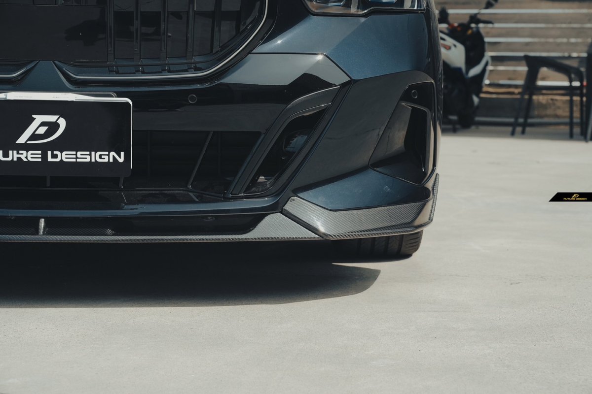 画像6: 【送料無料】BMW 5シリーズ i5 G60 G61 フロント用 リップスポイラー 本物DryCarbon ドライカーボン (6)