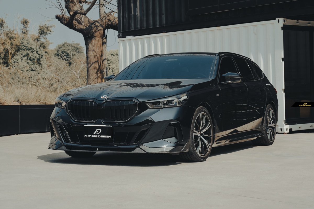 画像20: 【送料無料】BMW 5シリーズ i5 G60 G61 フロント用 リップスポイラー 本物DryCarbon ドライカーボン (20)