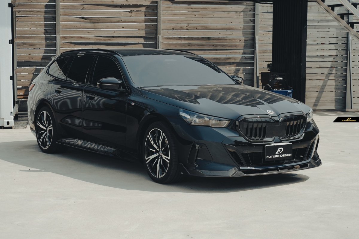 画像7: 【送料無料】BMW 5シリーズ i5 G60 G61 フロント用 リップスポイラー 本物DryCarbon ドライカーボン (7)