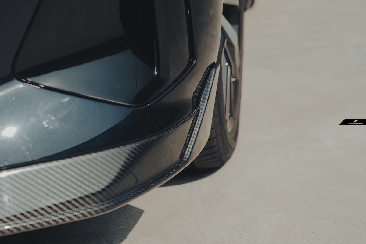 画像13: 【送料無料】BMW 5シリーズ i5 G60 G61 フロント用 リップスポイラー 本物DryCarbon ドライカーボン (13)