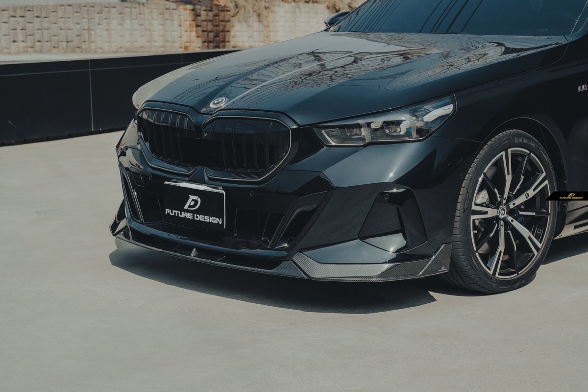 画像19: 【送料無料】BMW 5シリーズ i5 G60 G61 フロント用 リップスポイラー 本物DryCarbon ドライカーボン (19)