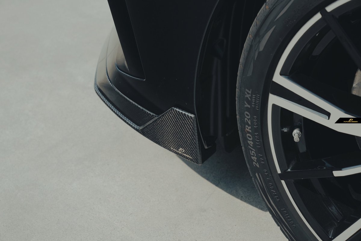 画像12: 【送料無料】BMW 5シリーズ i5 G60 G61 フロント用 リップスポイラー 本物DryCarbon ドライカーボン (12)