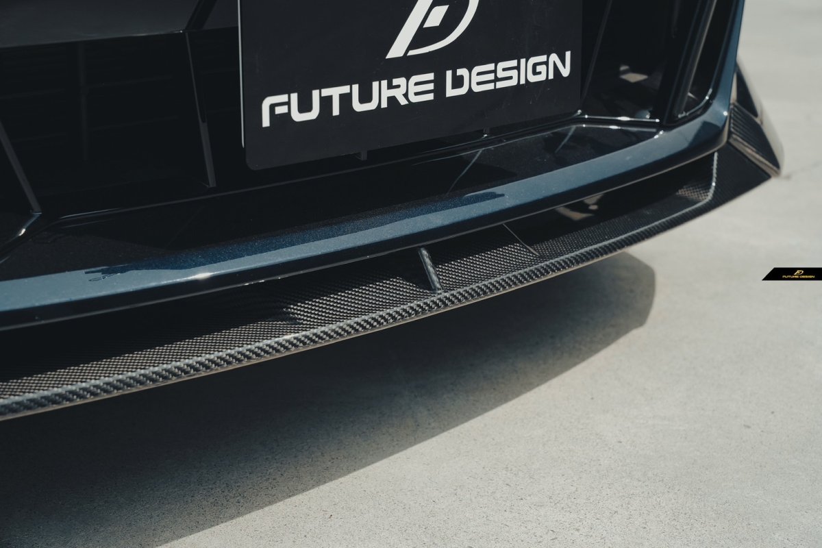 画像14: 【送料無料】BMW 5シリーズ i5 G60 G61 フロント用 リップスポイラー 本物DryCarbon ドライカーボン (14)