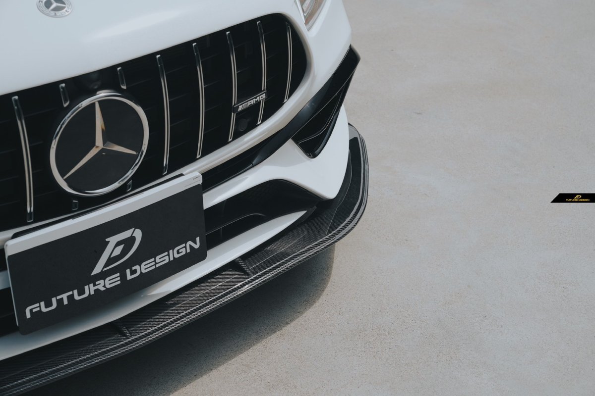 画像22: BENZ メルセデス・ベンツ A-Class W177 A45 フロント専用 リップスポイラー 本物Drycabon ドライカーボン AMG (22)