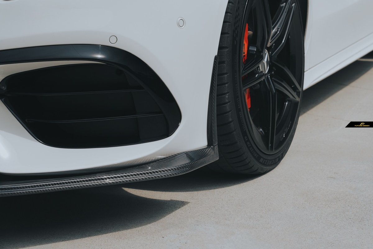 画像23: BENZ メルセデス・ベンツ A-Class W177 A45 フロント専用 リップスポイラー 本物Drycabon ドライカーボン AMG (23)