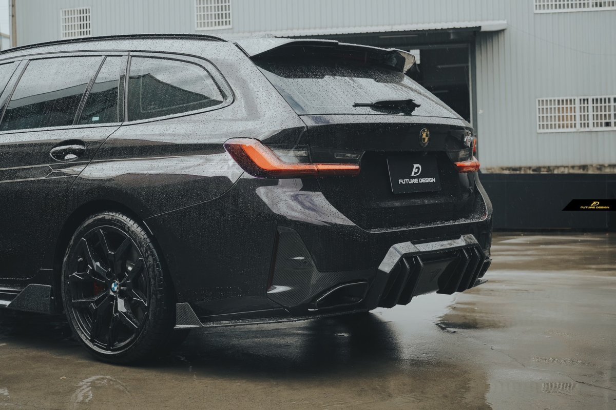 画像20: BMW 3シリーズ G21 ツーリング リアスポイラー 本物DryCarbon ドライカーボン (20)