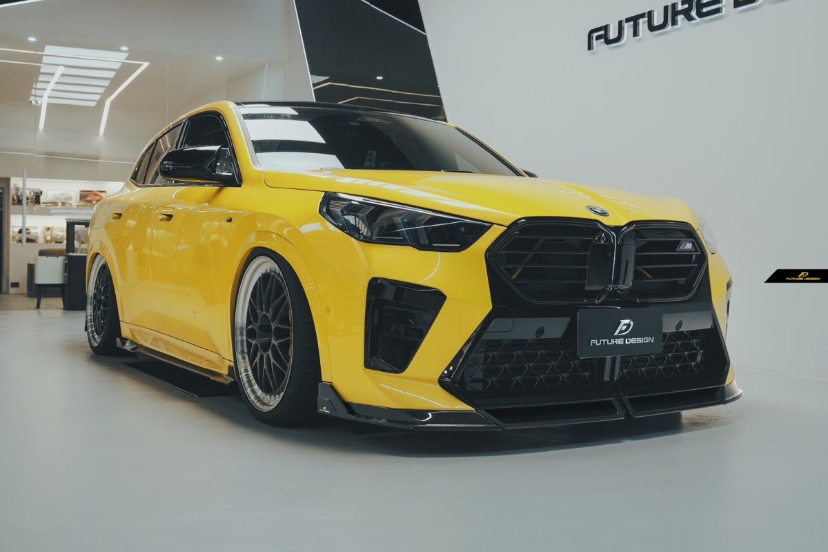 画像20: BMW Xシリーズ X2 U10 Mスポーツ フロントバンパー用 リップスポイラー 本物DryCarbon ドライカーボン (20)