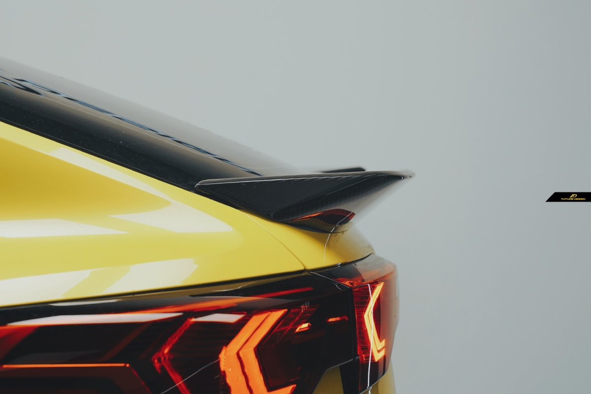 画像4: BMW iXシリーズ iX2 U10 Mスポーツ リアスポイラー 本物DryCarbon ドライカーボン (4)