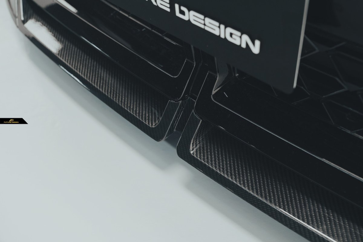 画像27: BMW Xシリーズ X2 U10 Mスポーツ フロントバンパー用 リップスポイラー 本物DryCarbon ドライカーボン (27)