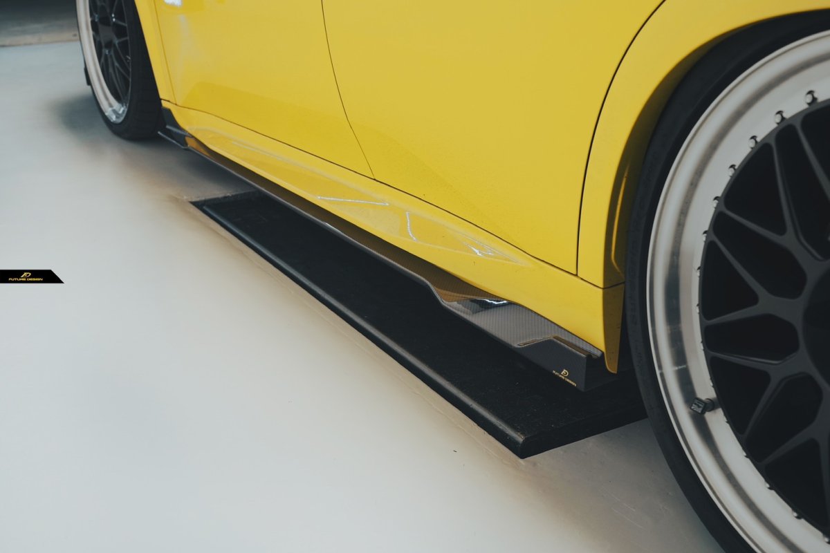 画像6: BMW iXシリーズ iX2 U10 Mスポーツ サイドスカート 本物DryCarbon ドライカーボン (6)