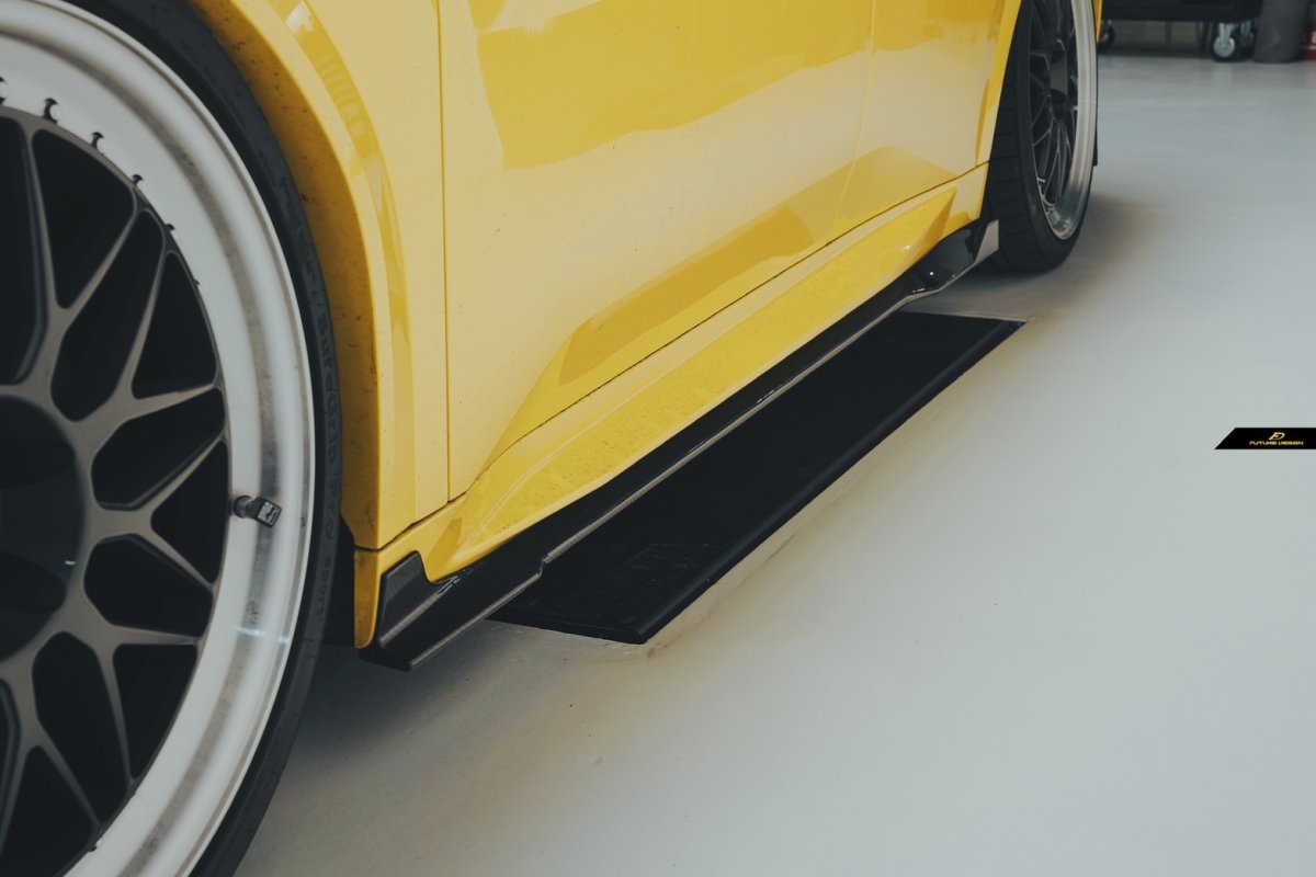 画像7: BMW iXシリーズ iX2 U10 Mスポーツ サイドスカート 本物DryCarbon ドライカーボン (7)