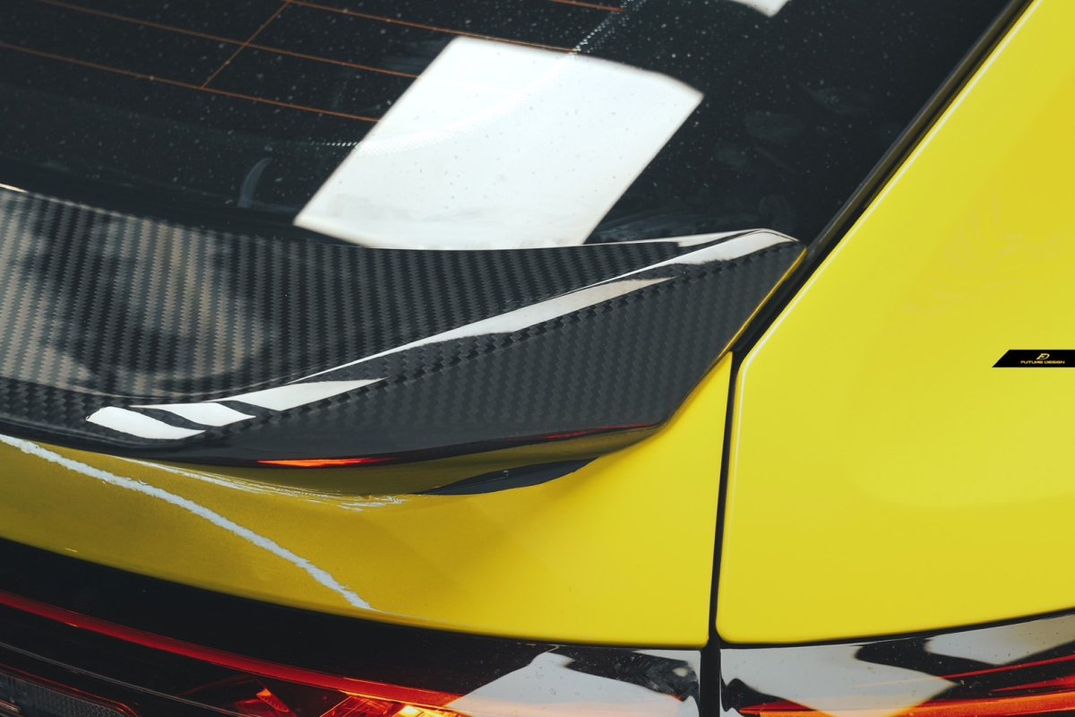 画像3: BMW iXシリーズ iX2 U10 Mスポーツ リアスポイラー 本物DryCarbon ドライカーボン (3)