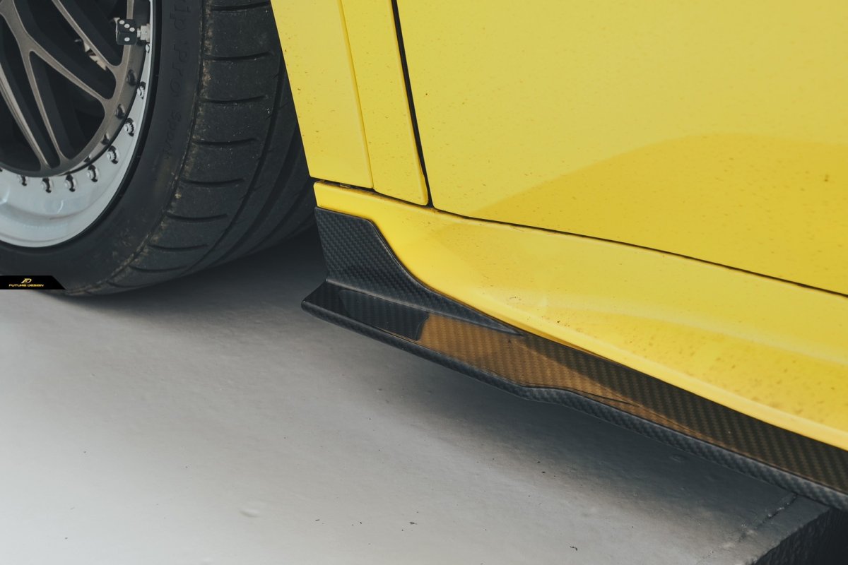 画像5: BMW iXシリーズ iX2 U10 Mスポーツ サイドスカート 本物DryCarbon ドライカーボン (5)
