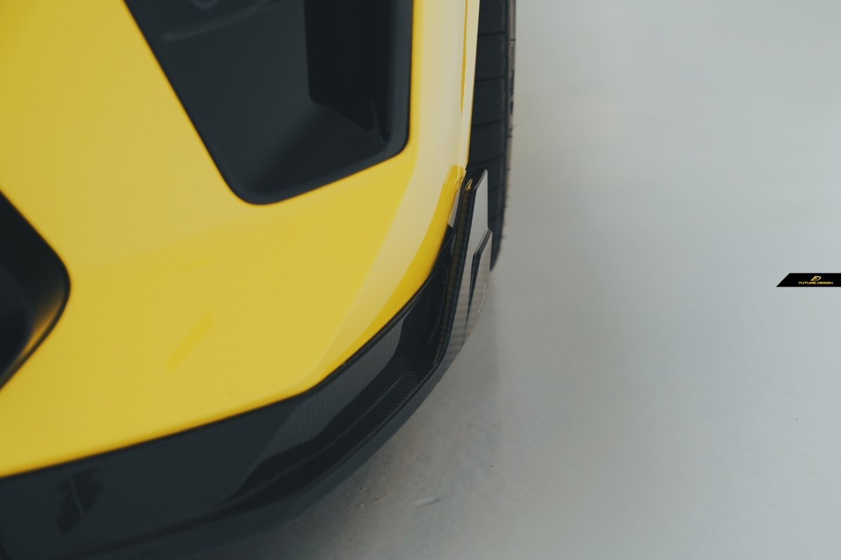 画像26: BMW Xシリーズ X2 U10 Mスポーツ フロントバンパー用 リップスポイラー 本物DryCarbon ドライカーボン (26)