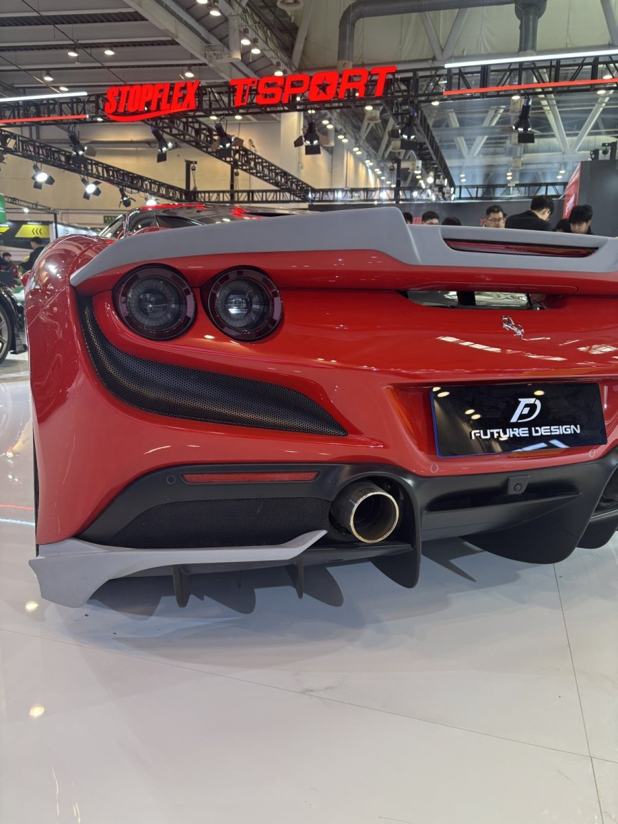 画像6: Ferrari フェラーリ F8 リア ディフューザー 本物DryCarbon ドライカーボン カスタム  (6)