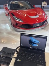 画像5: Ferrari フェラーリ F8 フロント リップスポイラー  3点セット 本物DryCarbon ドライカーボン ン カスタム (5)