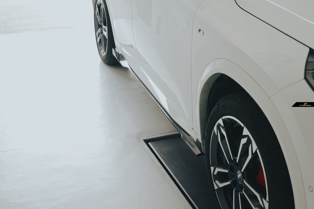 画像16: BMW iXシリーズ iX2 U10 Mスポーツ サイドスカート 本物DryCarbon ドライカーボン (16)