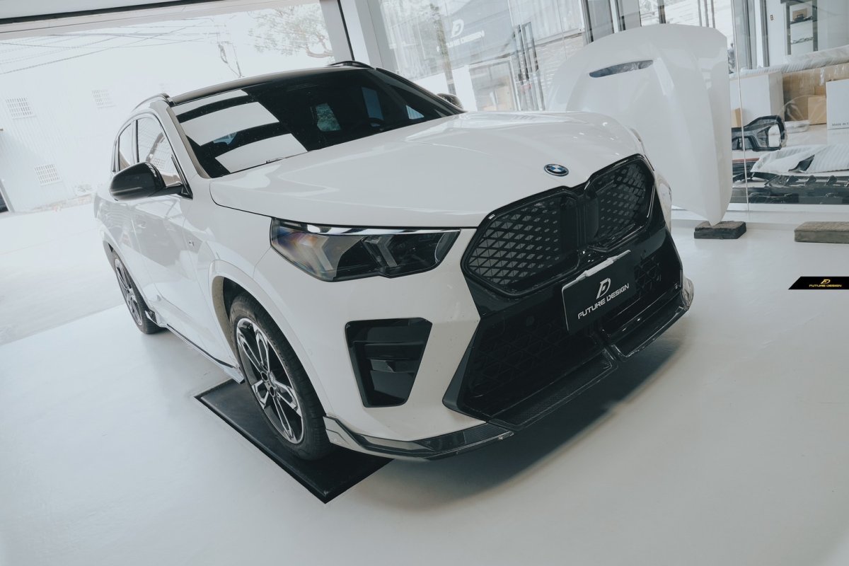 画像12: BMW iXシリーズ iX2 U10 Mスポーツ サイドスカート 本物DryCarbon ドライカーボン (12)