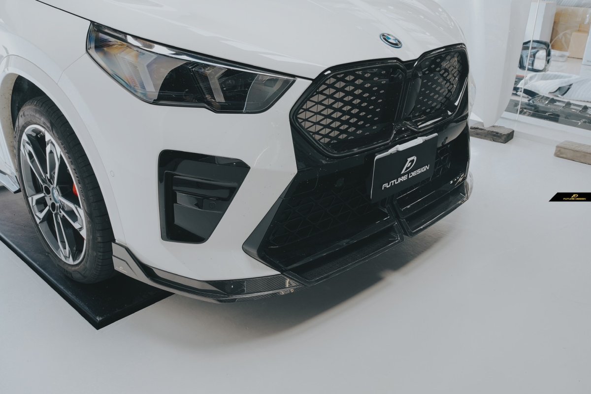 画像19: BMW Xシリーズ X2 U10 Mスポーツ フロントバンパー用 リップスポイラー 本物DryCarbon ドライカーボン (19)