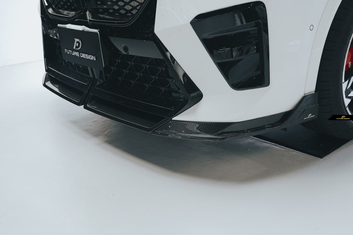 画像15: BMW Xシリーズ X2 U10 Mスポーツ フロントバンパー用 リップスポイラー 本物DryCarbon ドライカーボン (15)
