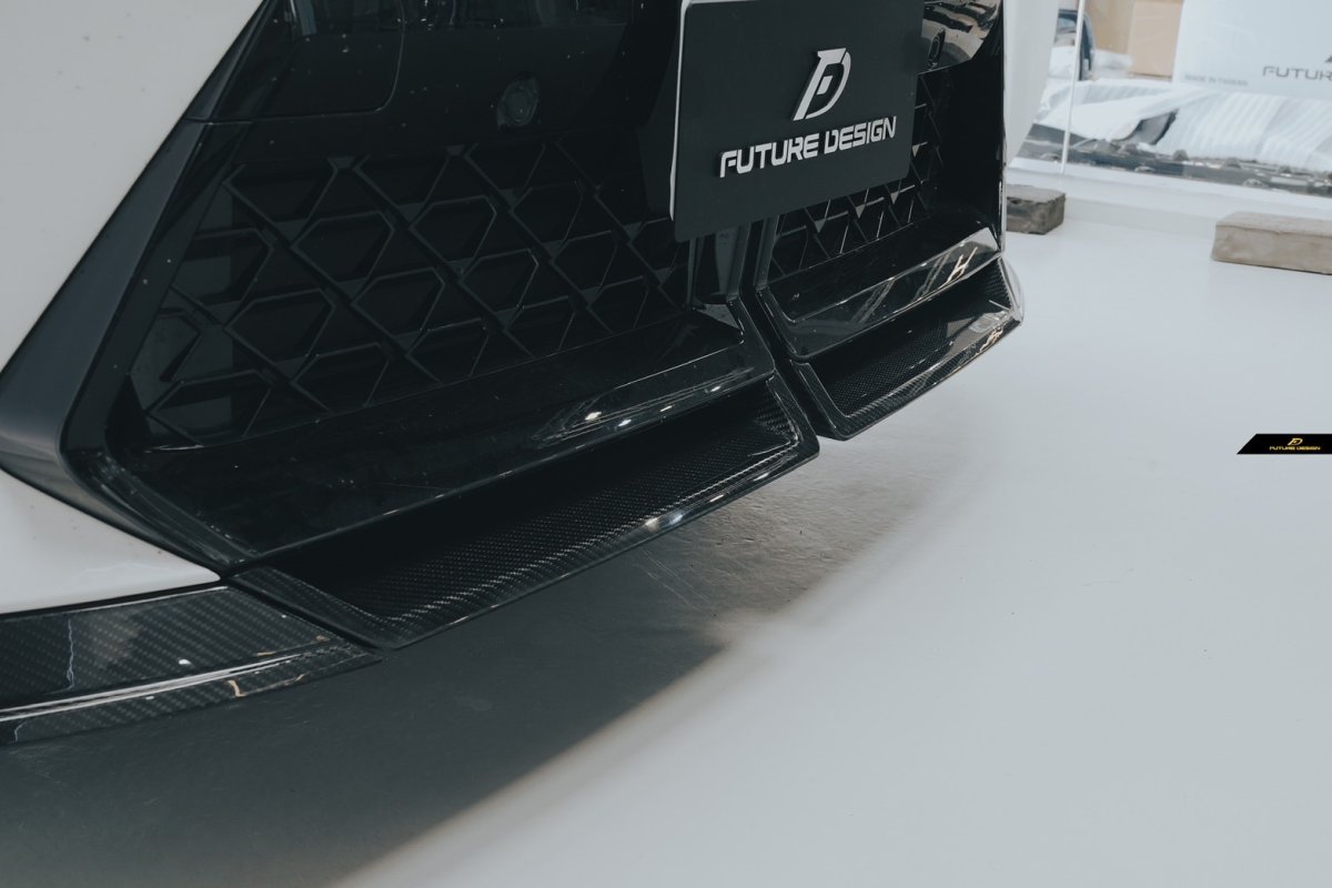 画像13: BMW Xシリーズ X2 U10 Mスポーツ フロントバンパー用 リップスポイラー 本物DryCarbon ドライカーボン (13)