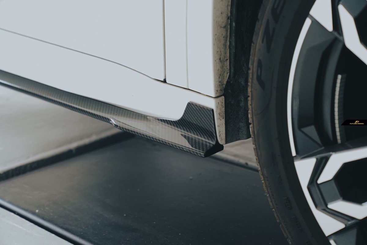 画像18: BMW iXシリーズ iX2 U10 Mスポーツ サイドスカート 本物DryCarbon ドライカーボン (18)