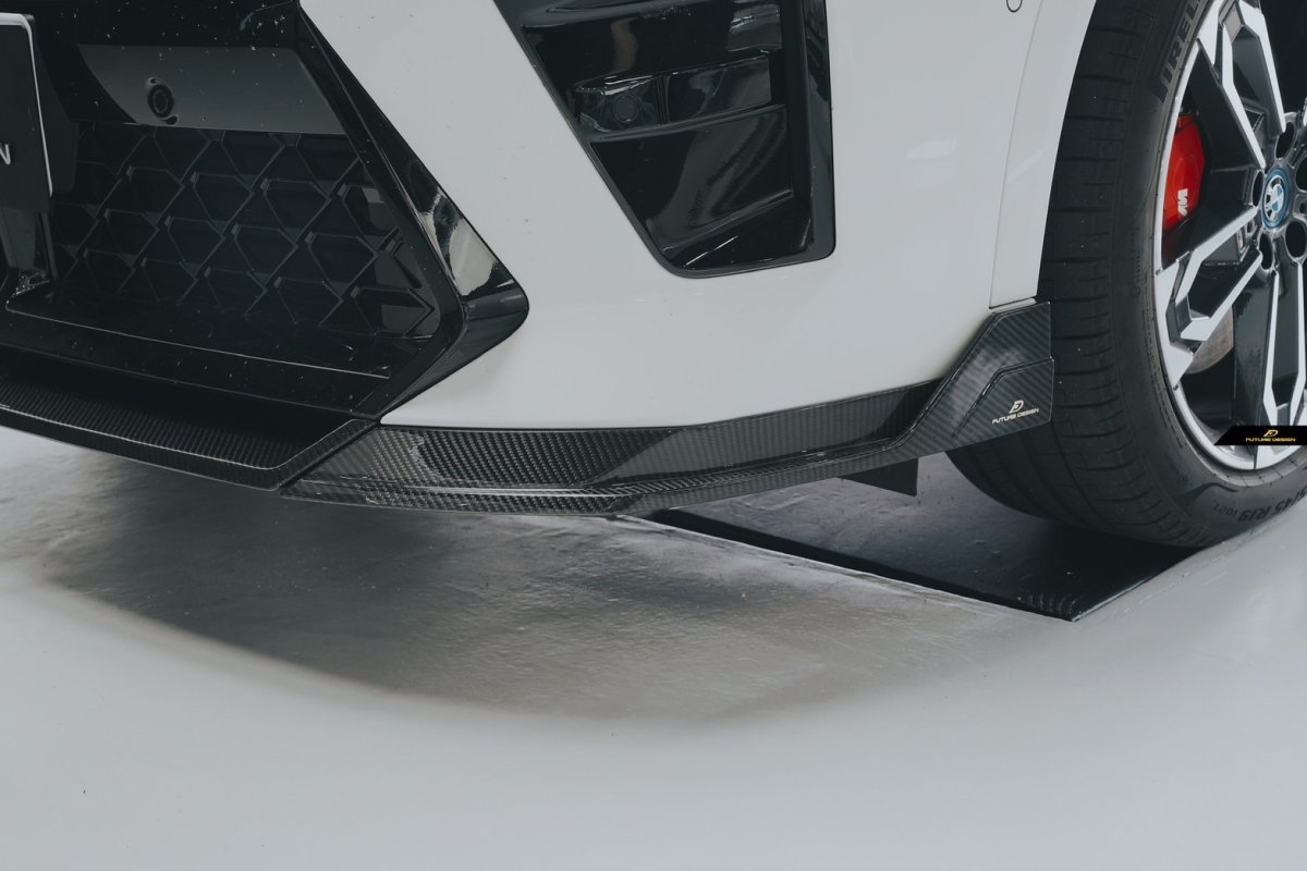 画像16: BMW Xシリーズ X2 U10 Mスポーツ フロントバンパー用 リップスポイラー 本物DryCarbon ドライカーボン (16)