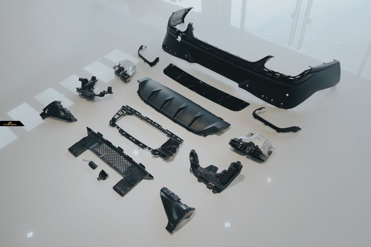 画像6: BENZ メルセデス・ベンツ GLC-Class C254 クーペ AMGバンパー 改造用 GLC63仕様 リアディフューザー   (6)