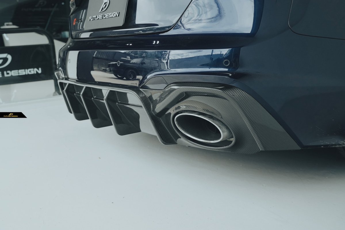 画像3: AUDI RS5 SportBack スポーツバック B9.5 リア ディフューザー 本物DryCarbon ドライカーボン (3)