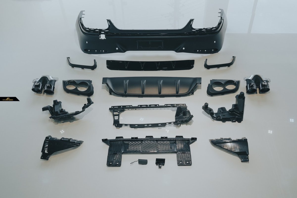 画像3: BENZ メルセデス・ベンツ GLC-Class C254 クーペ AMGバンパー 改造用 GLC43仕様 リアディフューザー   (3)