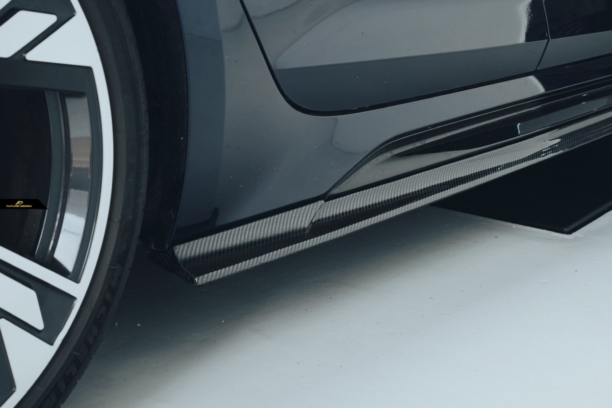 画像12: AUDI RS5 SportBack スポーツバック B9.5 サイドスカート 本物DryCarbon ドライカーボン (12)