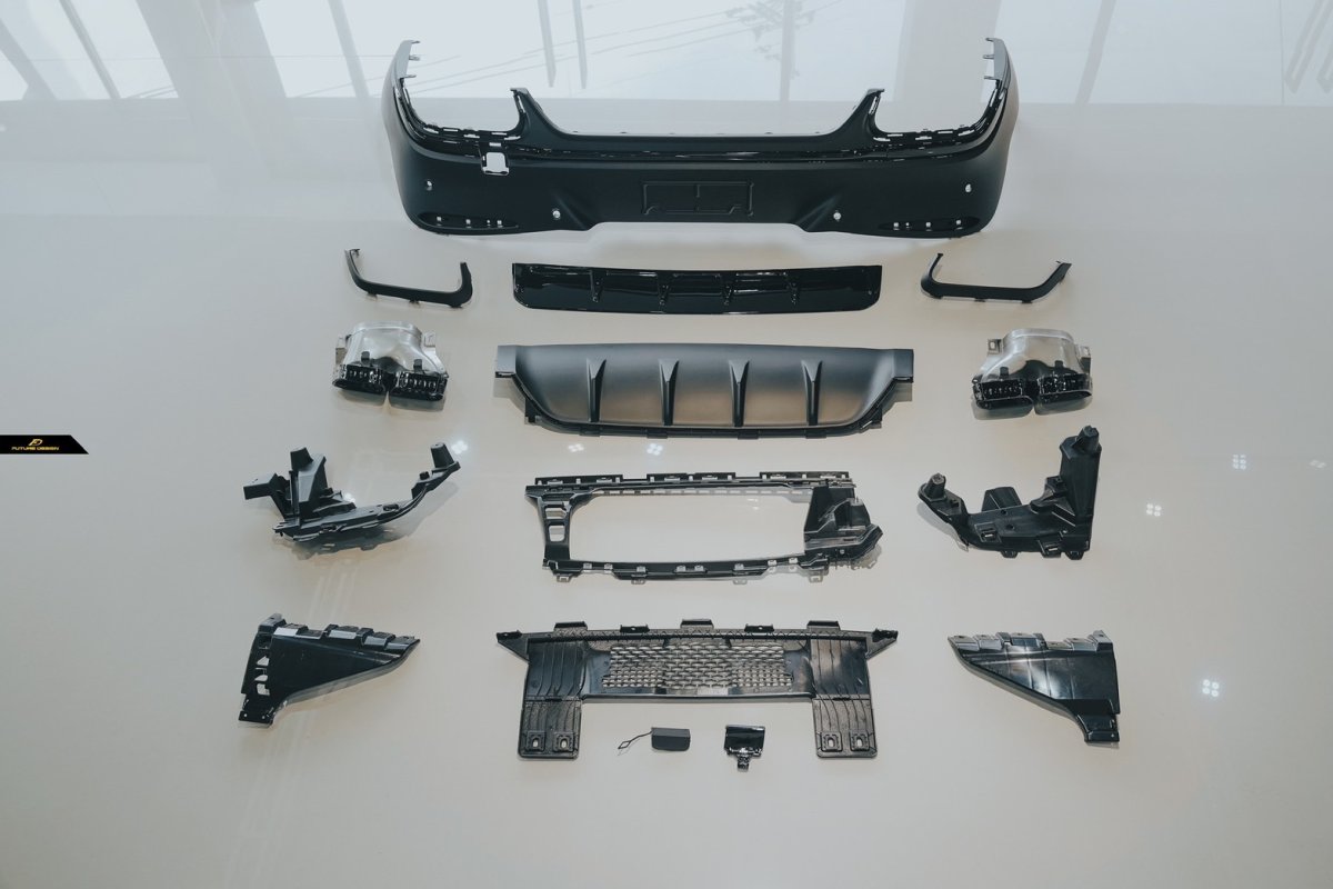 画像2: BENZ メルセデス・ベンツ GLC-Class C254 クーペ AMGバンパー 改造用 GLC63仕様 リアディフューザー   (2)