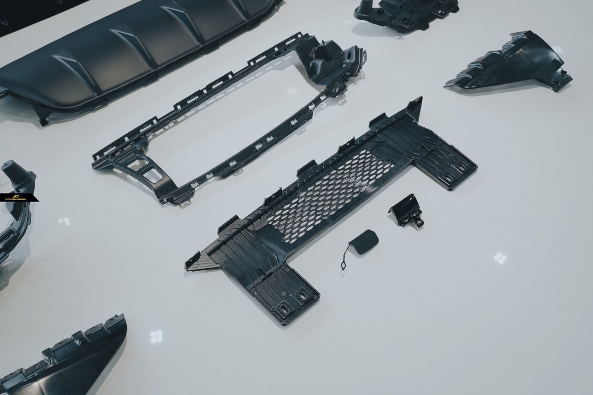 画像4: BENZ メルセデス・ベンツ GLC-Class C254 クーペ AMGバンパー 改造用 GLC43仕様 リアディフューザー   (4)