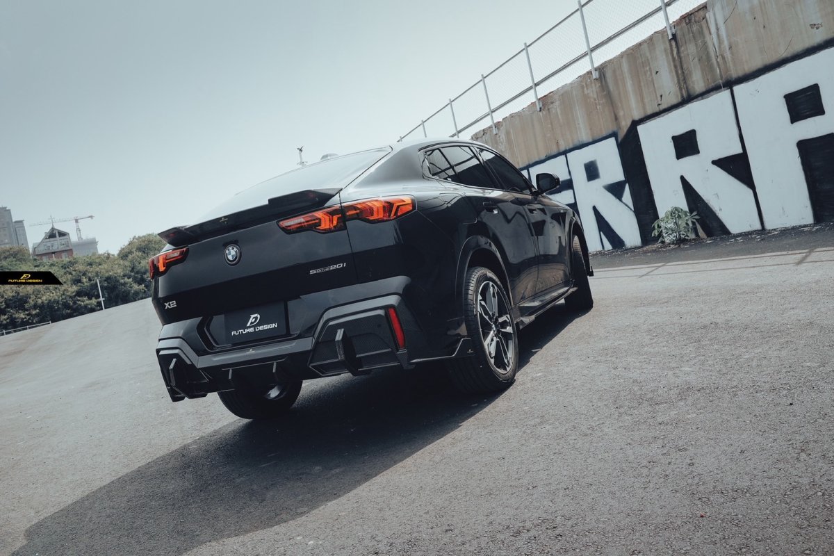 画像16: BMW iXシリーズ iX2 U10 Mスポーツ リアスポイラー 本物DryCarbon ドライカーボン (16)