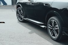 画像1: BMW Xシリーズ X2 U10 Mスポーツ サイドスカート 本物DryCarbon ドライカーボン (1)