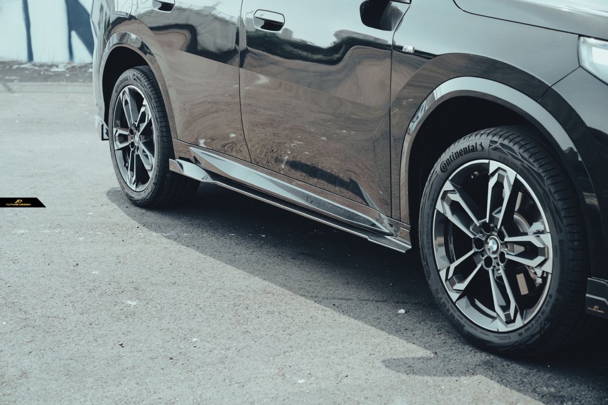 画像26: BMW iXシリーズ iX2 U10 Mスポーツ サイドスカート 本物DryCarbon ドライカーボン (26)