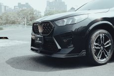 画像1: BMW Xシリーズ X2 U10 Mスポーツ フロントバンパー用 リップスポイラー 本物DryCarbon ドライカーボン (1)
